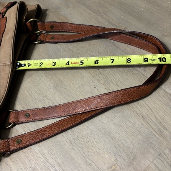 b.o.c. Brown Messenger Bag with Vintage Faux Leather Style - Picture 7 of 10